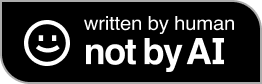 A Badge that declares that this content was written by a human, not an AI.